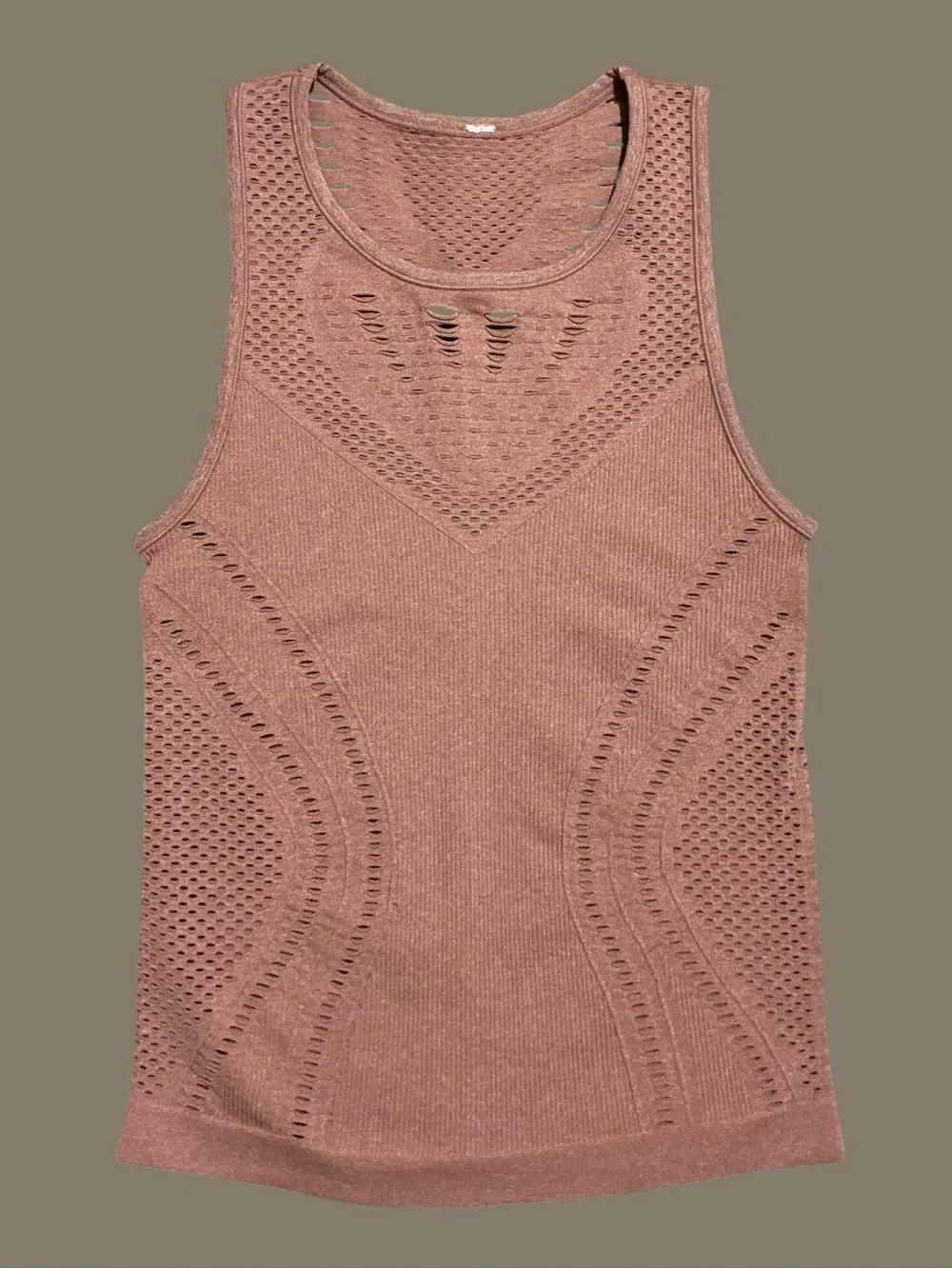 Alo Yoga Lark Seamless Tank Pale Mauve Small